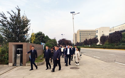 團市委、市貿(mào)促會、市青企協(xié)一行到工投集團涇河產(chǎn)業(yè)園考察交流